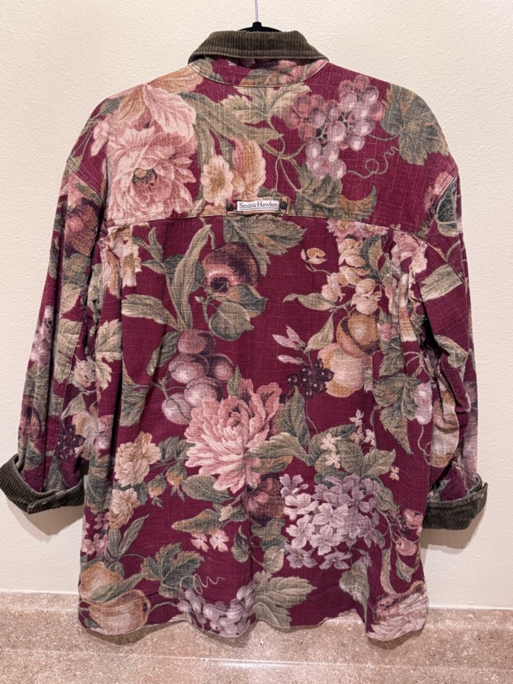 Vintage SMITH & HAWKEN Floral Print Barn / Chore Jacket - Women’s “M” - Picture 8 of 12